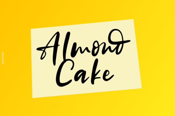 Almond Cake: A Handwritten Font for Modern Web Design