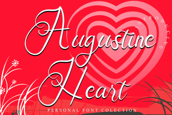Augustine Heart: A Romantic Script Font for Editors
