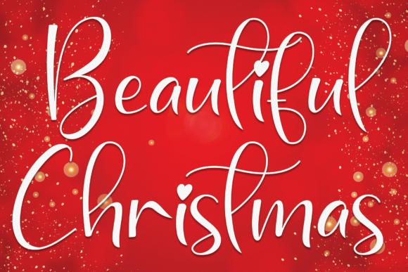 Beautiful Christmas: A Romantic Script Font for Handmade Holiday Magic