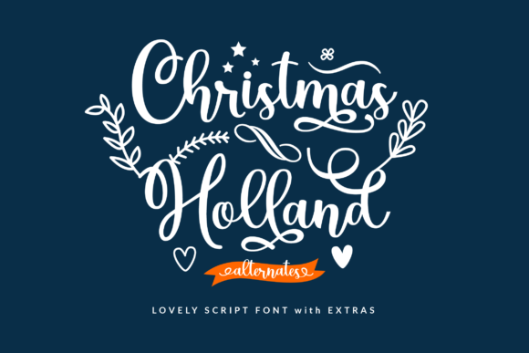 Christmas Holland Font: A Romantic Touch for Your Business Branding