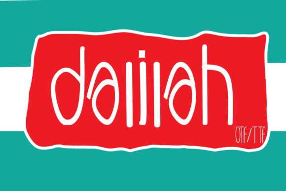 Dalilah: A Sweet Handwritten Font for Crafters and Makers