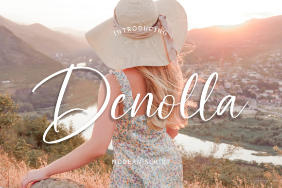 Denolla: A Romantic Script Font for Elegant Craft and Product Designs