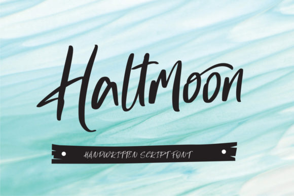 Haltmoon: A Bold Script Font for Modern Web and Digital Design