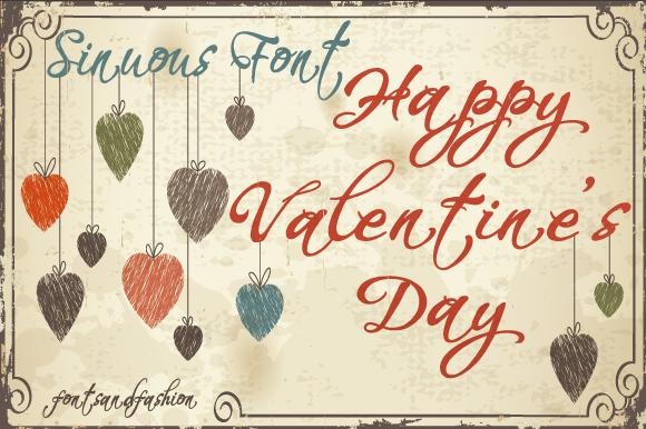 Happy Valentine’s Day Font: A Stylish Script for Delicate Branding Projects