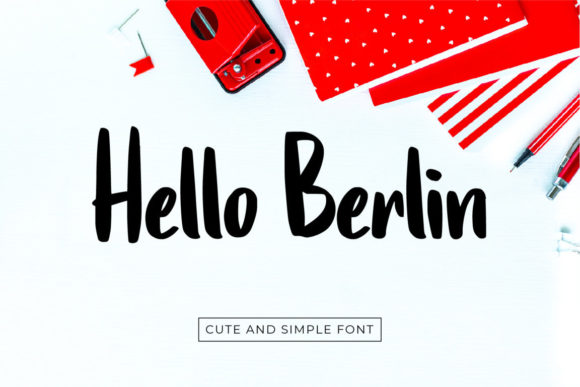 Hello Berlin: A Bold Script Font for Handmade Labels, Invitations, and More