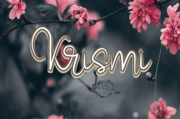 Krismi: A Delicate Script Font for Editorial Design
