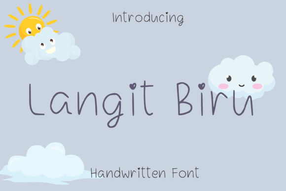 Langit Biru: The Handwritten Font for Clear Campaigns