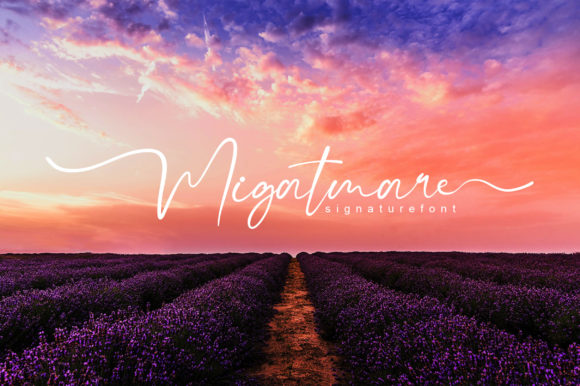 Migatmare: A Unique Script Font for Crafters & Product Designers