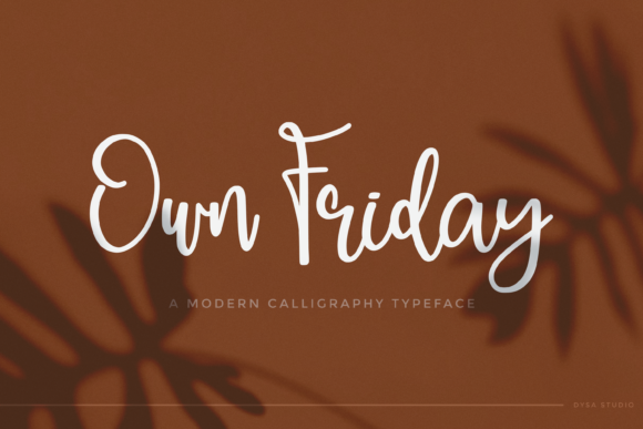 Own Friday: A Modern Calligraphy Font for Digital Branding and Web Design