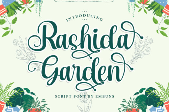 Rashida Garden: A Handwritten Font for Web Design