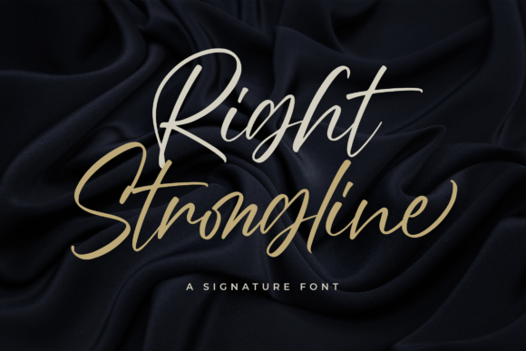 Right Strongline: A Bold, Feminine Script Font for Business Branding
