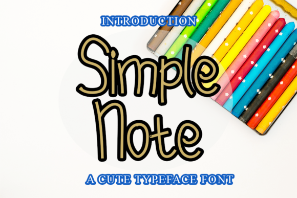 Simple Note: A Handwritten Font for Web Design