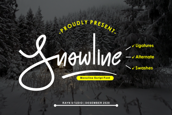 Snowline: A Stylish Handwritten Font for Crafters