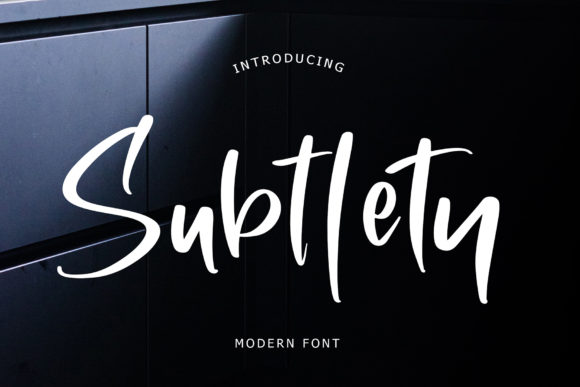 Subtlety: A Handwritten Font for Modern Branding
