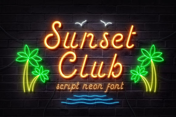 Sunset Club: A Retro-Inspired Handwritten Font for Modern Marketing